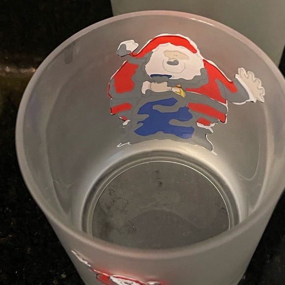 4 CHRISTMAS GLASSES CHRISTMAKKUH Old Fashioned WHISKEY On The Rocks GLASSES VTG - Picture 14 of 16